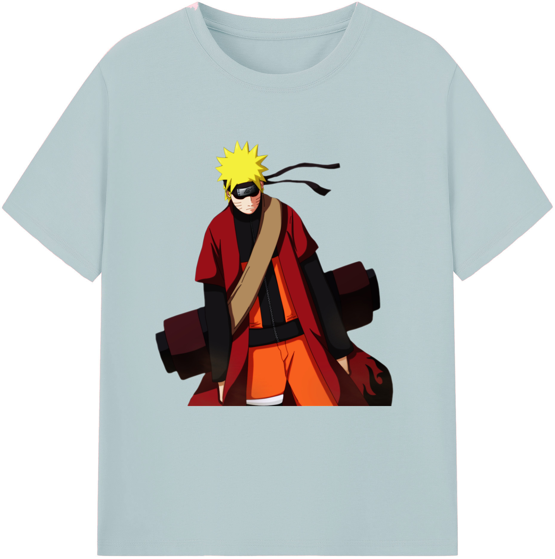 （画像用） NARUTO -ナルト- うずまき ナルト Uzumaki Naruto 綿100％半袖Tシャツ（フロントプリント）